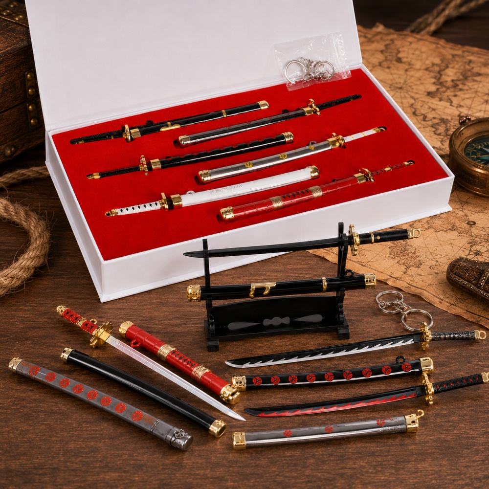Cosplay Prop Sword - Set de Llaveros de Anime One