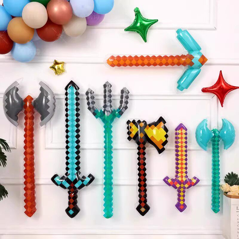 Cosplay Prop Sword - Juguetes Estilo Pixel, Espada de Gemas,