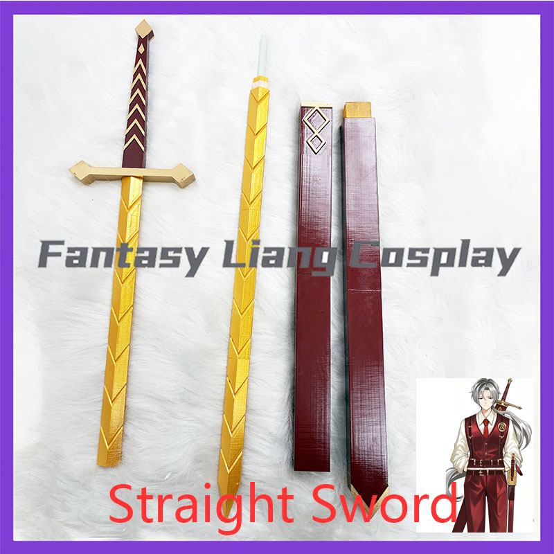 Cosplay Prop Sword - Espada Recta de Juguete con Funda