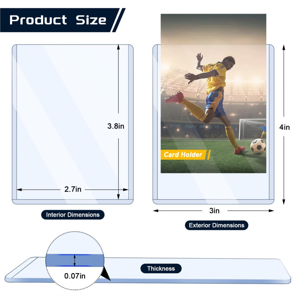25-100 fundas protectoras rígi - Collector Card Sleeve reseña y precio